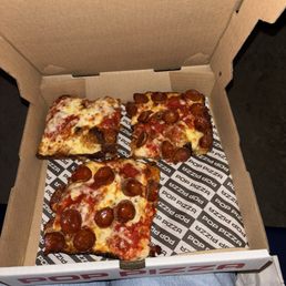 Cheese and pepperoni slice Cheese and pepperoni slice