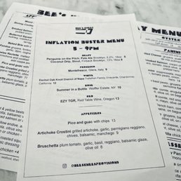 Inflation buster menu!