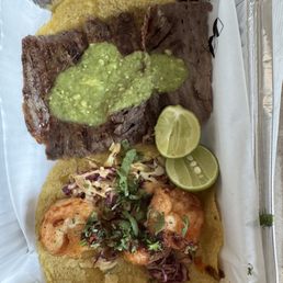 Steak trompi, shrimp Steak trompi, shrimp