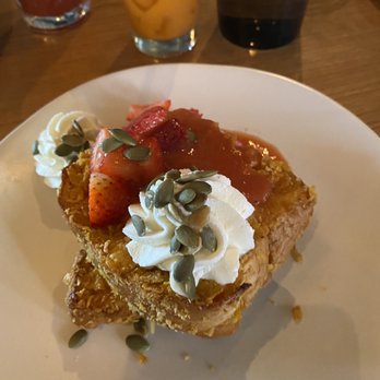 Chica Miami - GUAVA CORNFLAKE FRENCH TOAST - Latin American Near Me - Miami, Florida Chica Miami - GUAVA CORNFLAKE FRENCH TOAST - Latin American Near Me - Miami, Florida