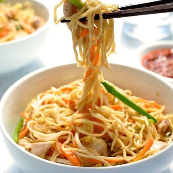 Buffet Royale Carvery - a bowl of noodles with chopsticks - Buffets Near Me - Edmonton, Alberta