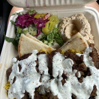 Mediterranean Grill - Gyro platter - Food Trucks Near Me - Haiku, Hawaii