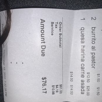 Los Tres Chilitos - Tip automatically added to order for 3ppl (1 adult 2 kids) . Read your receipt carefully. - Mexican Near Me - Jersey City, New Jersey Los Tres Chilitos - Tip automatically added to order for 3ppl (1 adult 2 kids) . Read your receipt carefully. - Mexican Near Me - Jersey City, New Jersey