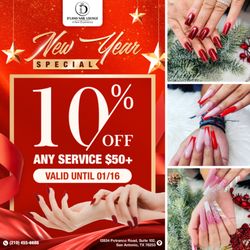 D'lano Nail Lounge - NEW YEAR SPECIAL
Get 10% OFF any service of $50 or more!
Offer valid until 01/16/2025