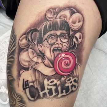 Les Tattoos - Chillindrina by Diana Cuevas - Tattoo Near Me - Sacramento, California Les Tattoos - Chillindrina by Diana Cuevas - Tattoo Near Me - Sacramento, California