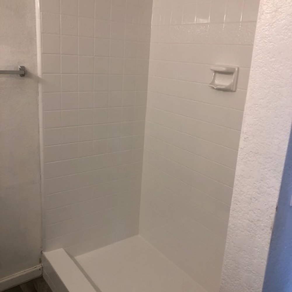 Axa Resurfacing - AFTER - Happy homeowner - Refinishing Services Near Me