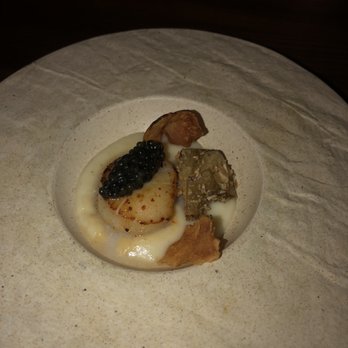 Partage - Scallop and caviar appetizer - French Near Me - Las Vegas, Nevada Partage - Scallop and caviar appetizer - French Near Me - Las Vegas, Nevada