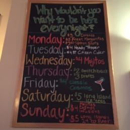 Specials board! Specials board!