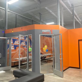 Sky Zone Trampoline Park - One of the party rooms - Trampoline Parks Near Me - Santa Ana, California Sky Zone Trampoline Park - One of the party rooms - Trampoline Parks Near Me - Santa Ana, California