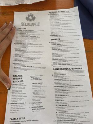 Menu photo 3 Krause's Cafe New Braunfels, TX Menu photo 3 Krause's Cafe New Braunfels, TX