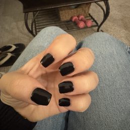 Crooked nails (middle and ring)