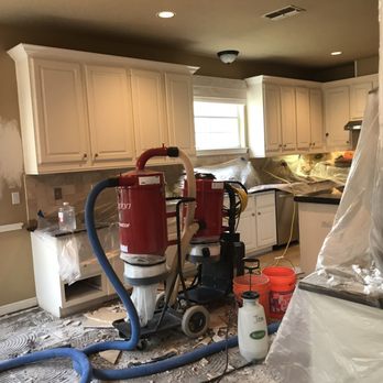 Clean Air Flooring Removal - a kitchen being remodeled - Flooring Near Me - San Antonio, Texas