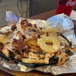 a plate of food on a table