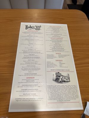 Menu photo 1 Bode's Corned Beef House Plymouth, MI
