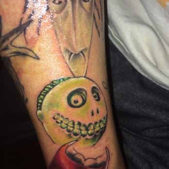 Ink Boss Tattoos - Session two for nightmare before Christmas sleeve - Tattoo Near Me - Abington, Pennsylvania