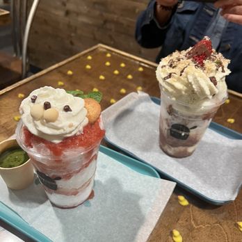 Ko-Li Bar - Dubai Chocolate (back) and Kawai cup - Feb 2025 - Sandwiches Near Me - San Diego, California Ko-Li Bar - Dubai Chocolate (back) and Kawai cup - Feb 2025 - Sandwiches Near Me - San Diego, California