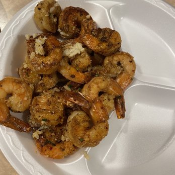 Trap N Crab - this is all the shrimp from a lobster double crab and double shrimp combo, plus a $23 shrimp plate. Not to mention it was cold. - Cajun/Creole Near Me - El Paso, Texas