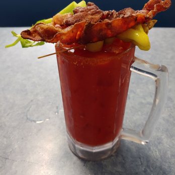 Granite Rock Grille - Bloody Mary with bacon - Breakfast & Brunch Near Me - Rocklin, California