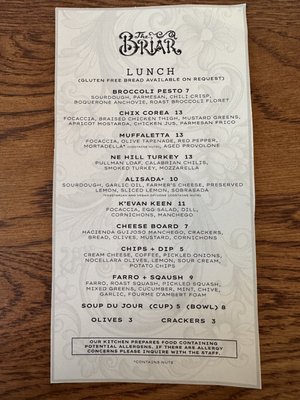 Menu photo 6 The Briar Minneapolis, MN Menu photo 6 The Briar Minneapolis, MN