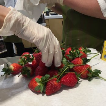 Ethel M Chocolates - Drying strawberries - Botanical Gardens Near Me - Henderson, Nevada