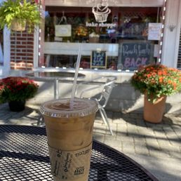 iced coffee on a table