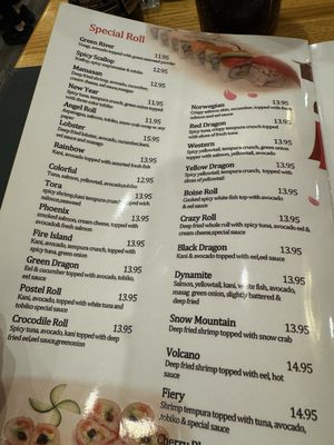 Menu photo 2 Sakura Sushi Eagle, ID Menu photo 2 Sakura Sushi Eagle, ID