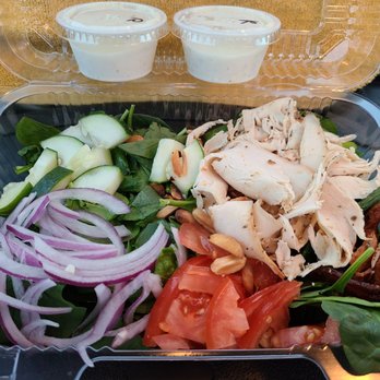 PV Deli by Chef Jason - Spinach Salad with smoked chicken - Delis Near Me - San Angelo, Texas PV Deli by Chef Jason - Spinach Salad with smoked chicken - Delis Near Me - San Angelo, Texas