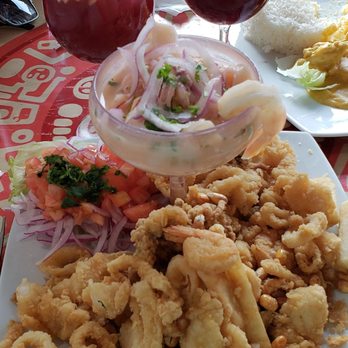 Rincon Limeño - Should have split the Classico with my husband; it was such a big portion! My favorite was the ceviche. The sangria was excellent. - Latin American Near Me - Boston, Massachusetts
