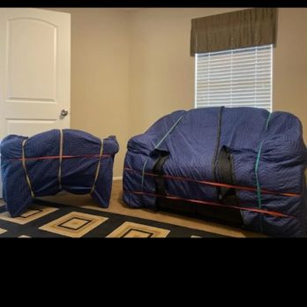 Big Time Moving - Couches wraped - Movers Near Me Big Time Moving - Couches wraped - Movers Near Me
