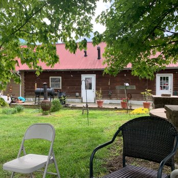 Backroom Brewery - The backside of the taproom-outdoor seating is available. - Breweries Near Me - Middletown, Virginia