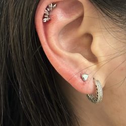 Boro Piercing Studio & Boutique - Helix and second hole piercings