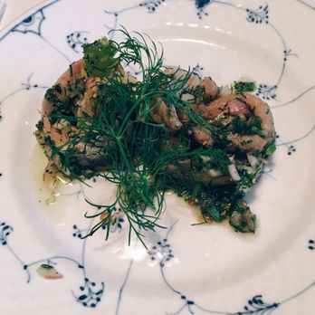 Restaurant Kronborg - Herring appetizer recommend med by our server - Open Sandwiches Near Me - Copenhagen, 84 Restaurant Kronborg - Herring appetizer recommend med by our server - Open Sandwiches Near Me - Copenhagen, 84