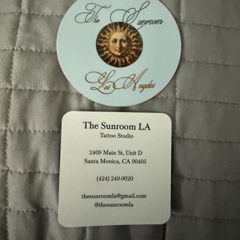 The Sunroom - Location and Logo - Tattoo Near Me - Santa Monica, California The Sunroom - Location and Logo - Tattoo Near Me - Santa Monica, California