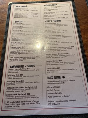 Menu photo 2 Harpoon Willy's Manasquan, NJ