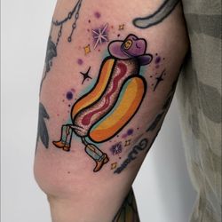 A cowboy hotdog