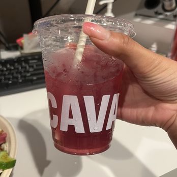 CAVA - Blueberry lavender drink - Mediterranean Near Me - Newington, Connecticut