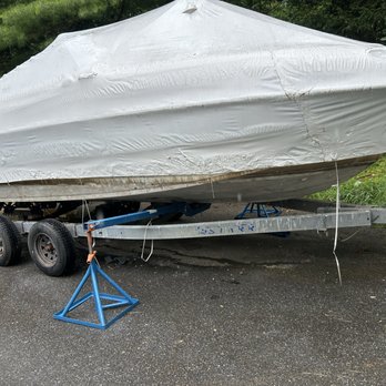 John's Mobile Marine Service - Shrink wrap service on a 21 foot StingRay - Boat Repair Near Me John's Mobile Marine Service - Shrink wrap service on a 21 foot StingRay - Boat Repair Near Me