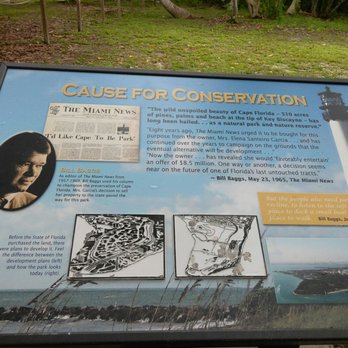 Bill Baggs Cape Florida State Park - Sign - Parks Near Me - Key Biscayne, Florida