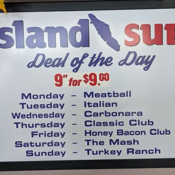 Island Sub - Deal of the day. Nine inch sub for nine dollars. - Sandwiches Near Me - Victoria, British Columbia