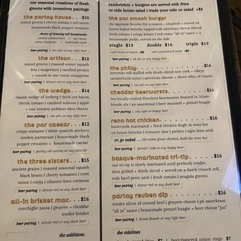 Parlay 6 Brewing - Menu - Brewpubs Near Me - Reno, Nevada