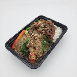 Bullbop - Beef Japchea  You can stir-fry it with beef, vegetables, and bulgogi sauce and eat it deliciously with rice.