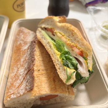 Porto's Bakery & Cafe - Turkey and Cheese Croissant Sandwich - Bakeries Near Me - Glendale, California