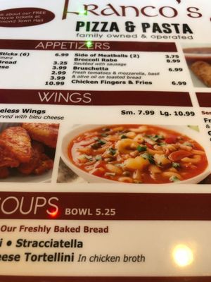 Menu photo 2 Franco's Pizza & Pasta Newtown, CT Menu photo 2 Franco's Pizza & Pasta Newtown, CT