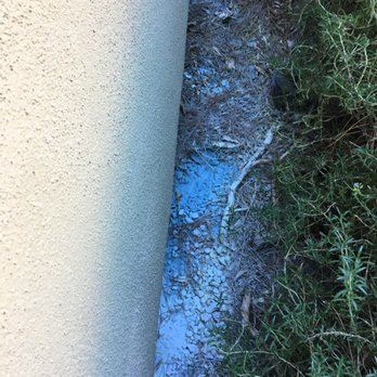 E and E Pools - More residue found in front of the house behind the bushes by the drain used to drain the pool. - Pool Cleaners Near Me - Chandler, Arizona