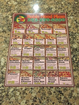 Menu photo 3 Robin Hood Pizza Bonney Lake, WA Menu photo 3 Robin Hood Pizza Bonney Lake, WA
