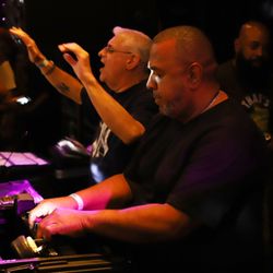 Elsewhere Rooftop - DJs David DePino & Joey Llanos in booth