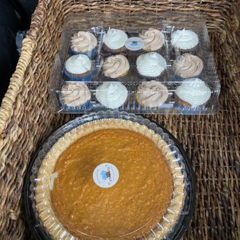 B&BWorld/Beyond Blessed Bakery - Assorted cupcakes and sweet potato pie out for delivery - Desserts Near Me