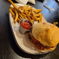 Wildflour Cafe at Towers - The Cuban Pork Sandwich Special with home fries.