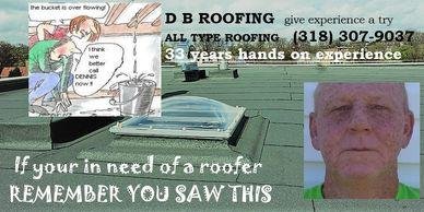 Slide of DB roofing services