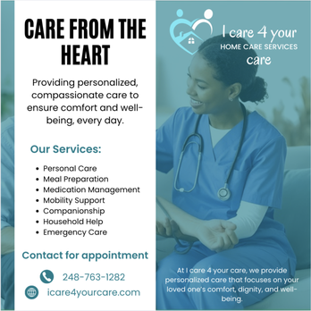 I care 4 your care - Home Health Care Near Me - Novi, Michigan I care 4 your care - Home Health Care Near Me - Novi, Michigan